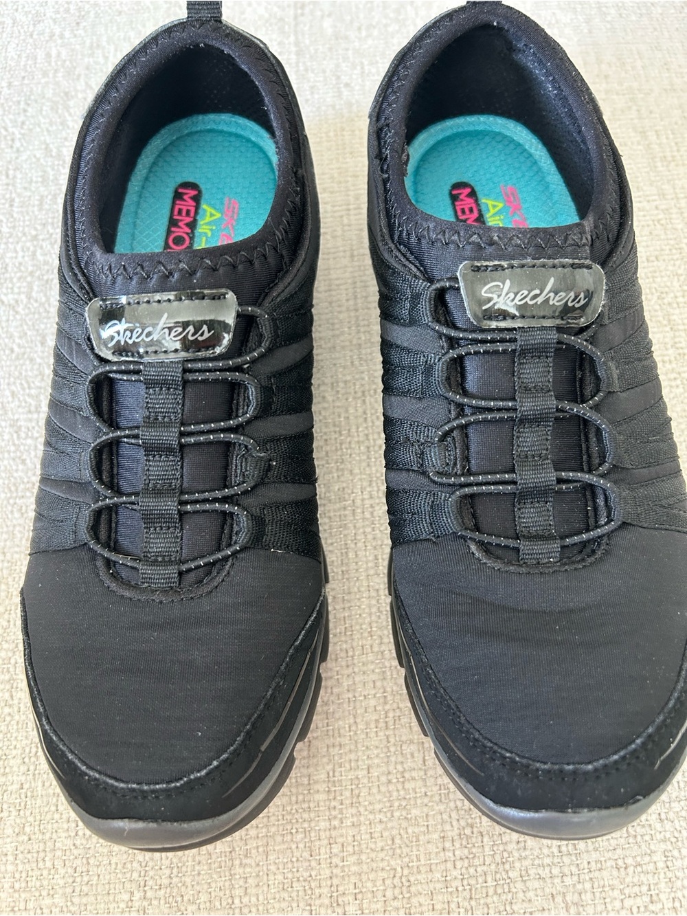Skechers Black Slip-On Athletic Sneakers - Picture 2 of 3